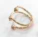 Adjustable Ring Blank, (4 mm blank) Rose Gold Plated Brass G4426