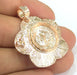 Rose Gold Plated Brass  Blanks , Mountings   (16 mm blank) G4447