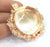 Rose Gold Pendant Blank Base Setting Necklace Blank Mountings  Rose Gold Plated Brass    (30 mm blank) G4450