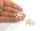 Rose Gold Pendant Blank Base Setting Necklace blank Mountings   (10 mm blank) Rose Gold Plated Brass   G4451