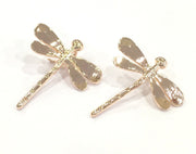 2 Rose Gold Plated Brass Charms (28x26 mm)  G4461