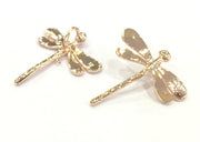 2 Rose Gold Plated Brass Charms (28x26 mm)  G4461