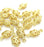 20 Pcs  Gold Plated Brass Charms (15x6mm)  G4471