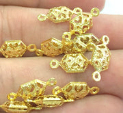 20 Pcs  Gold Plated Brass Charms (15x6mm)  G4471