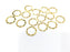 10  Gold Plated Brass Circle Charms (17mm)  G4488