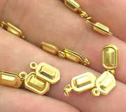 20 Pcs  Gold Plated Brass Charms (11x6mm)  G4514