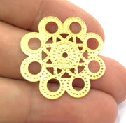 2 Gold Connector Gold Plated Brass Connector (29 mm) G4522
