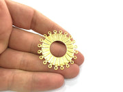 2 Gold Plated Brass Connector (40 mm), Pendant G4525