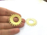 2 Gold Plated Brass Connector (40 mm), Pendant G4525
