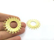 2 Gold Plated Brass Connector (40 mm), Pendant G4525