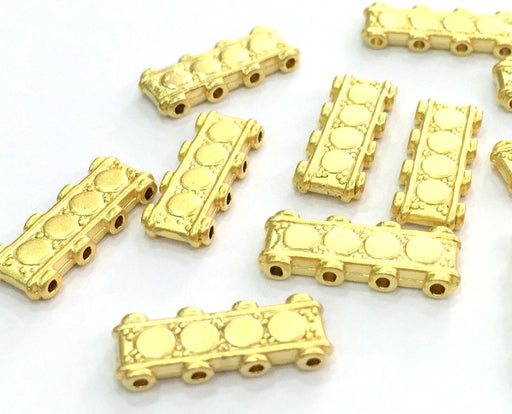 Gold Plated Separator Findings 5 pcs (18x8 mm) G4548