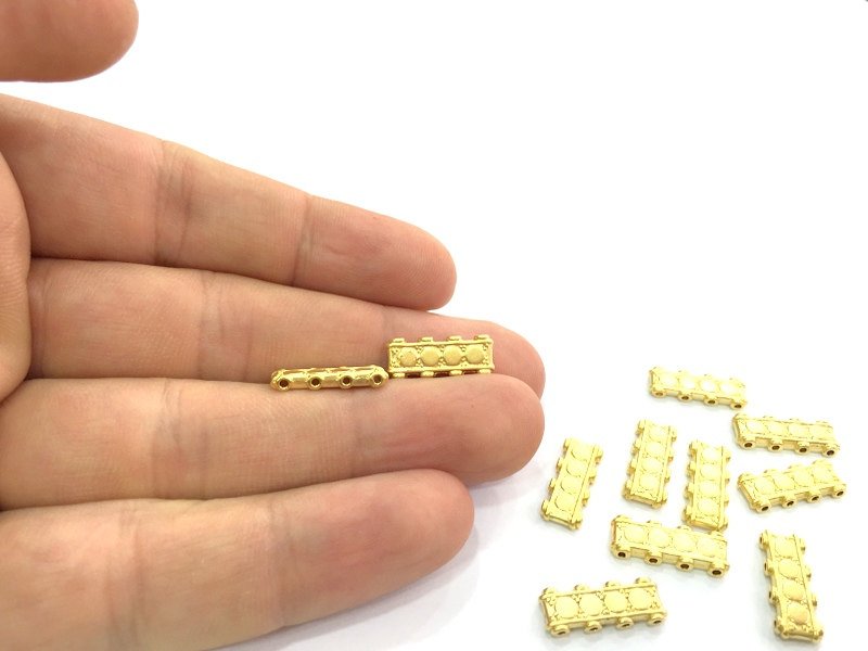 Gold Plated Separator Findings 5 pcs (18x8 mm) G4548