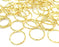20 Shiny Gold jumpring 24k Gold Brass Strong jumpring Findings (14 mm)  G4560