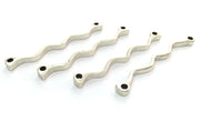 4 Pcs (50x4mm) Antique Silver Plated Metal Connector Findings  G14388