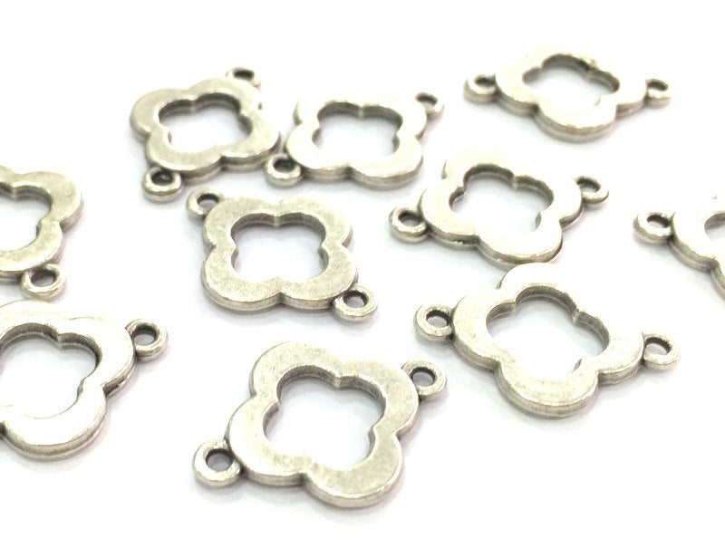 5 Pcs (20x15 mm) Antique Silver Plated Metal Charms   G14564