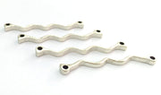 4 Pcs (50x4mm) Antique Silver Plated Metal Connector Findings  G14388