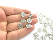 6 Pcs (13 mm) Antique Silver Plated Metal Beads   G4582