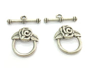 2 sets Antique Silver Plated  Toggle Clasp, Findings G4654