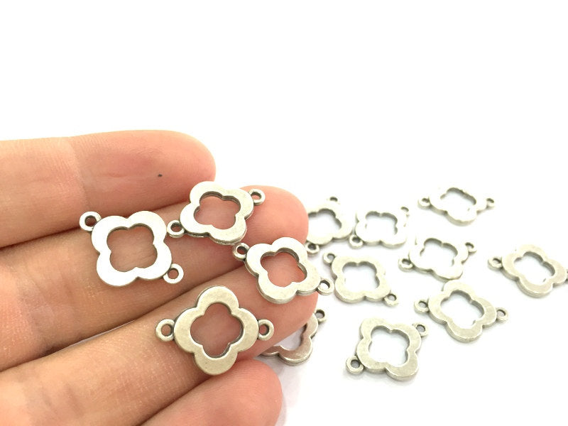 5 Pcs (20x15 mm) Antique Silver Plated Metal Charms   G14564