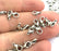 10 Silver Clasp Antique Silver Plated  Lobster Clasps , Findings  (10x6 mm)  G4650