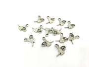 10 Antique Silver Plated Ottoman Signature Charms  10 Pcs (17x14mm)  G4672