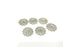 4 Pcs (25mm) Antique Silver Plated Brass Charms   G4674