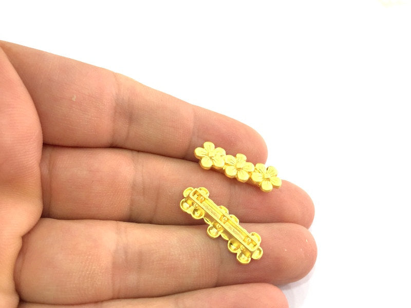 2 Gold Plated Separator Findings 2 pcs (26x9mm) G4708