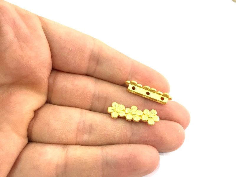 2 Gold Plated Separator Findings 2 pcs (26x9mm) G4708