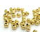 20 Gold Plated Brass Ball Beads 20 Pcs (5 mm)  G4724