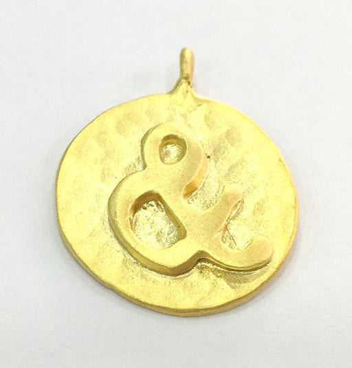 20mm & Charm ,  Gold Plated Brass G4834