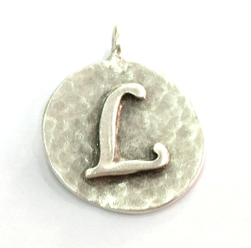 20mm L Charm , Antique Silver  Plated Brass G4862