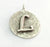20mm L Charm , Antique Silver  Plated Brass G4862