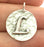 20mm L Charm , Antique Silver  Plated Brass G4862