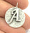 20mm A Charm , Antique Silver  Plated Brass G4875