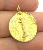 20mm Raw Brass i Charm  G4887