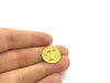 20mm Raw Brass T Charm  G4901