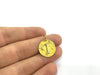 20mm Raw Brass T Charm  G4901
