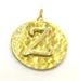 20mm Raw Brass Z Charm  G4902