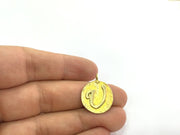 20mm Raw Brass U Charm  G4903