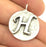20mm H Charm , Antique Silver  Plated Brass G4874