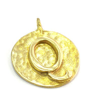 20mm Raw Brass  Q Charm  G4882