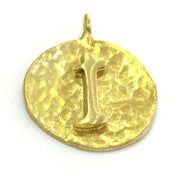20mm Raw Brass i Charm  G4887