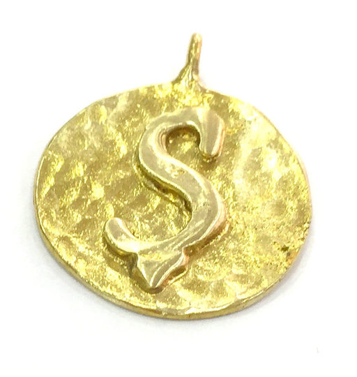 20mm Raw Brass Ş Charm  G4897