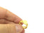 Adjustable Ring Blank, (10mm blank ) Gold Plated Brass G4922