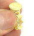 Adjustable Ring Blank, (10mm blank ) Gold Plated Brass G4928