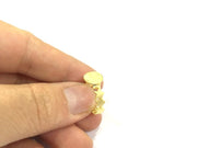 Adjustable Ring Blank, (10mm blank ) Gold Plated Brass G4928