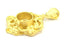 Gold Plated Brass Mountings ,  Blanks   (10 mm blank) G10051
