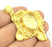 Pendant Blank Bezel Settings Base Blank Mountings Necklace Blank Cabochon Base Gold Plated Brass (20 mm blank) G10048