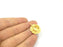 Pendant Blank Bezel Settings Base Blank Mountings Necklace Blank Cabochon Base Gold Plated Brass   (10 mm blank) G10047