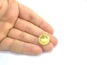 Gold Plated Brass Mountings ,  Blanks   (10 mm blank) G10042